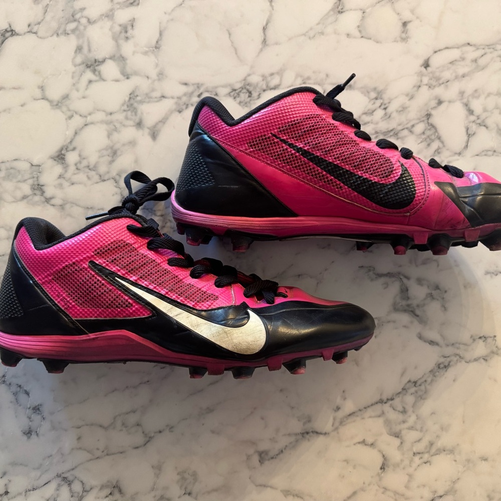 Nike Alpha Pro Pink & Black Football Cleats